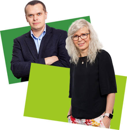 Agnieszka Łuczak i Dominik Kacperski, założyciele szkoły językowej Live